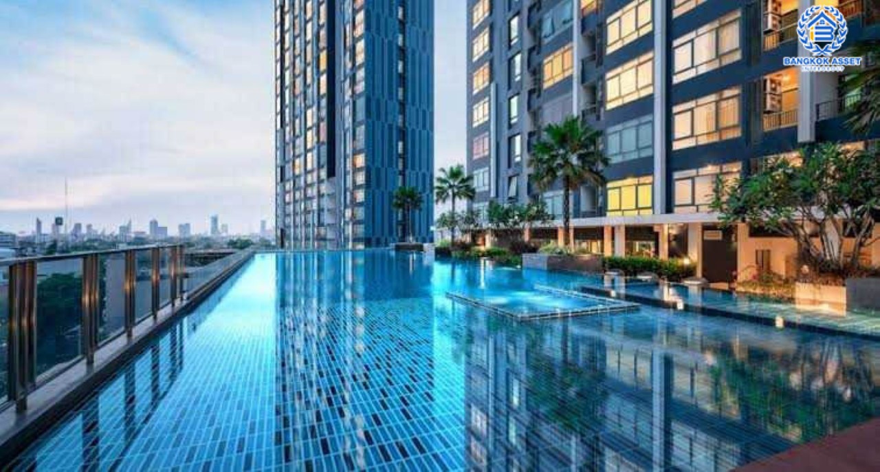 คอนโดมิเนียมมือสองย่านกรุงเทพฯ โครงการ เมโทรสกาย ประชาชื่น ห้องมุม เนื้อที่มากถึง 26.16 ฟังก์ชัน 1 ห้องนอน 1 ห้องน้ำ บนทำเลเยี่ยมสุด เข้าเมืองง่าย ใกล้รถไฟฟ้าสายสีม่วง "สถานีบางซ่อน" ราคาคุ้มสุดในย่าน! จองเลย!